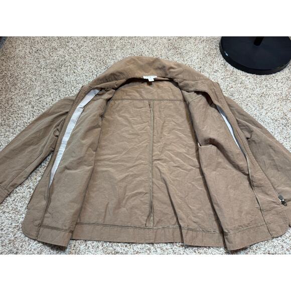Coldwater Creek Women's lightweight Tan jacket/blazer; size Medium; zip up - Picture 9 of 9